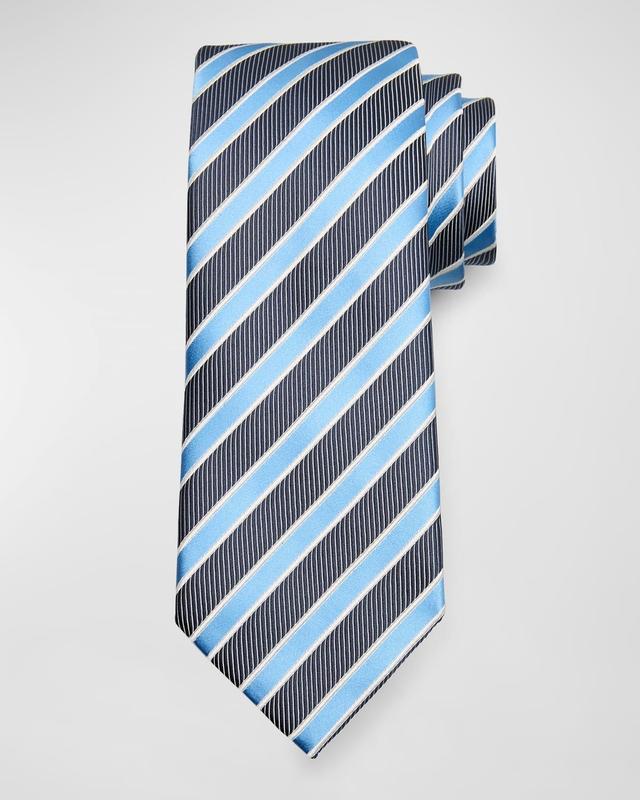 Mens Framed Stripe Jacquard Tie Product Image