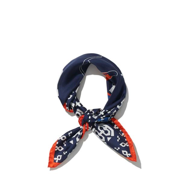 The Silk Mischa Après Ski Scarf - Navy Female Product Image