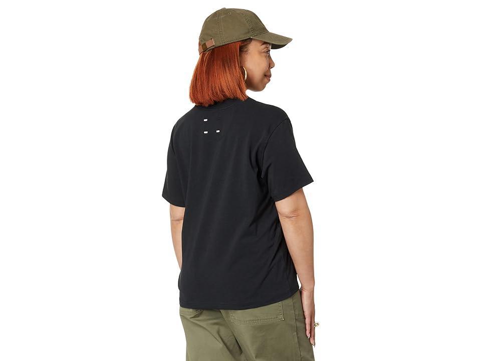 LABEL Go-To Crew Tee (Black) Women's T Shirt Product Image