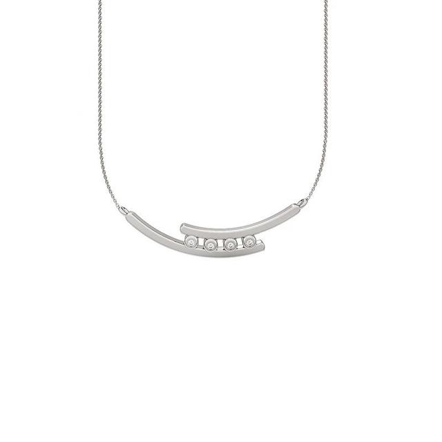 10k White Gold Diamond Accent Necklace, Womens 10k Gold Product Image