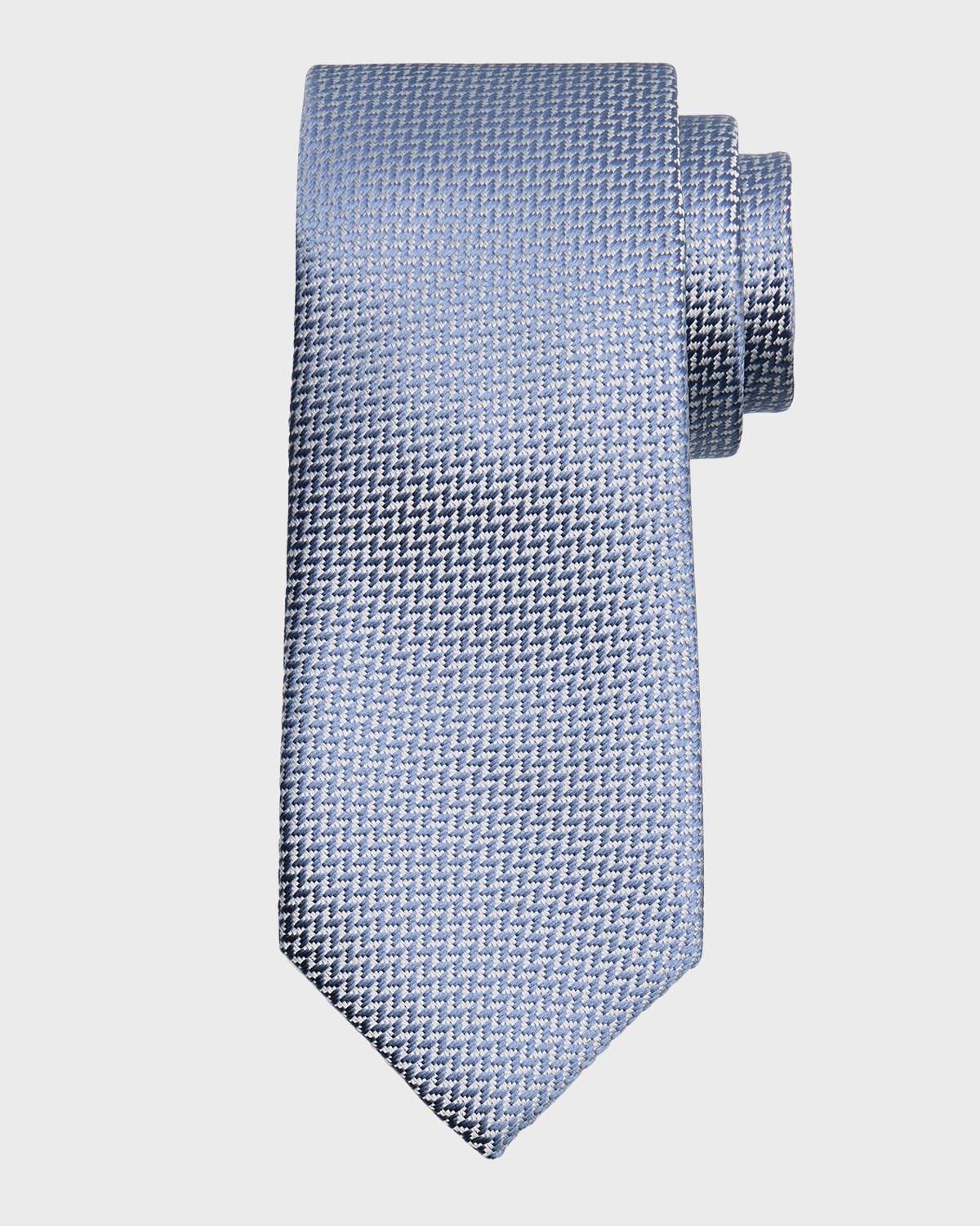 Mens Silk Tonal Chevron Tie Product Image