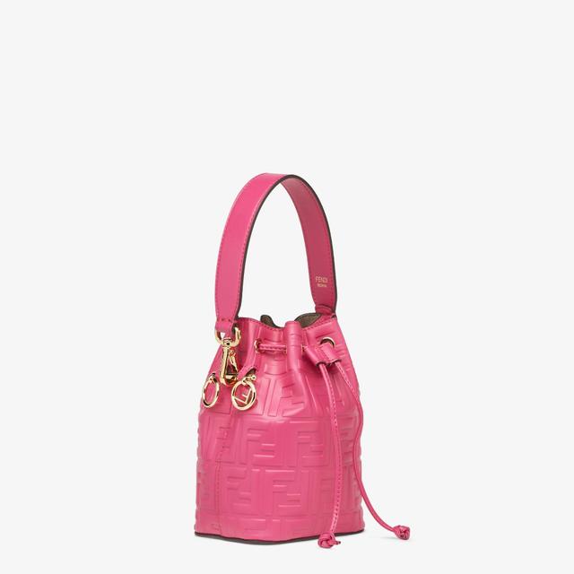 Mon TresorFuchsia leather mini-bag with FF motif Product Image