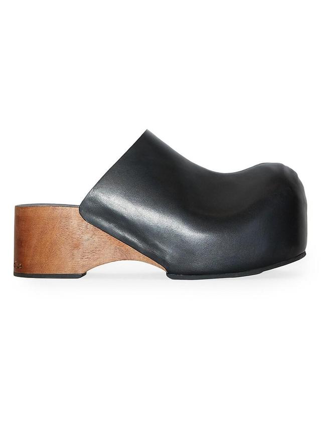 Mens Barlo Logo Leather Clogs Product Image