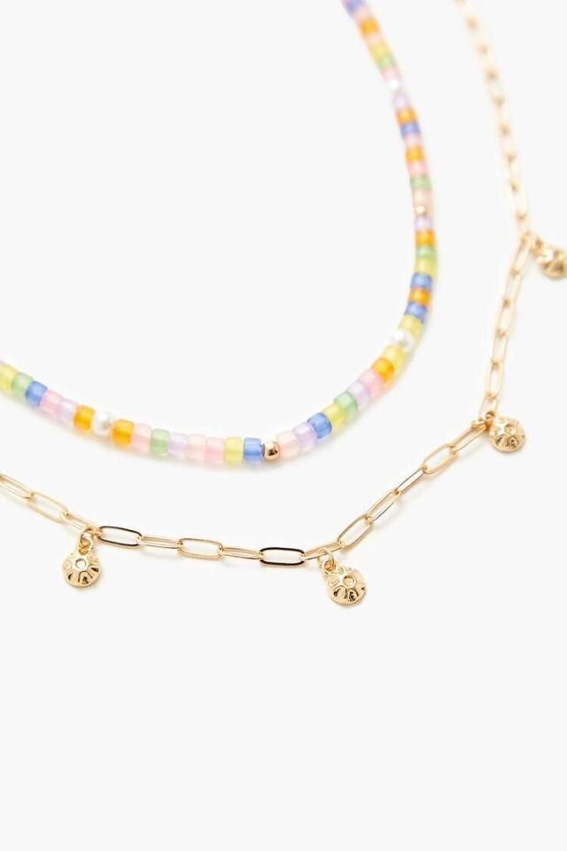 Beaded Charm Necklace Set | Forever 21 Product Image