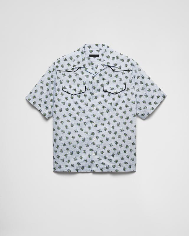 Short-sleeved cotton shirt Product Image