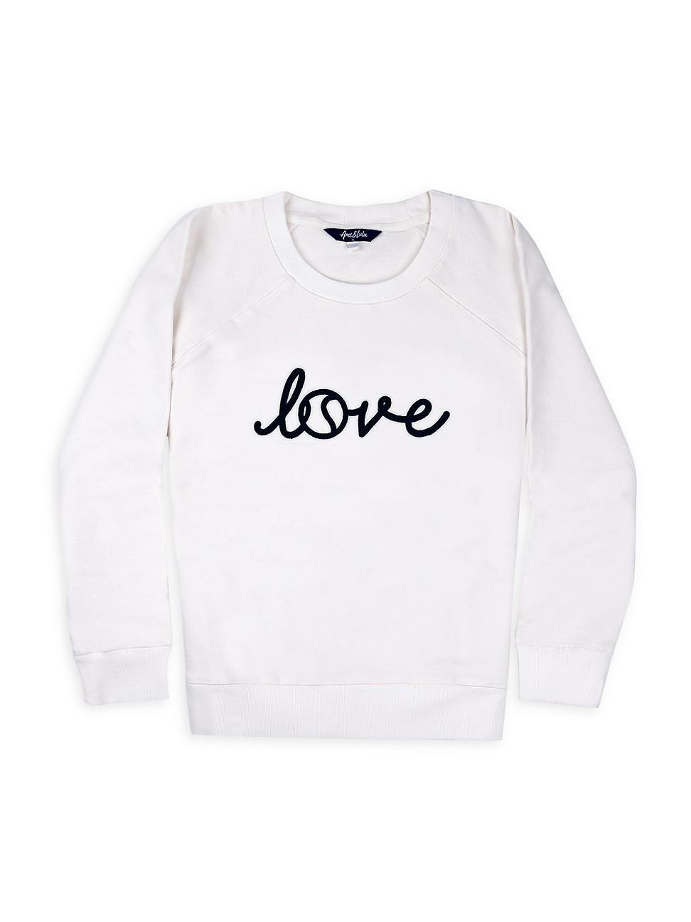 Love Stitched Cotton-Blend Sweatshirt Product Image