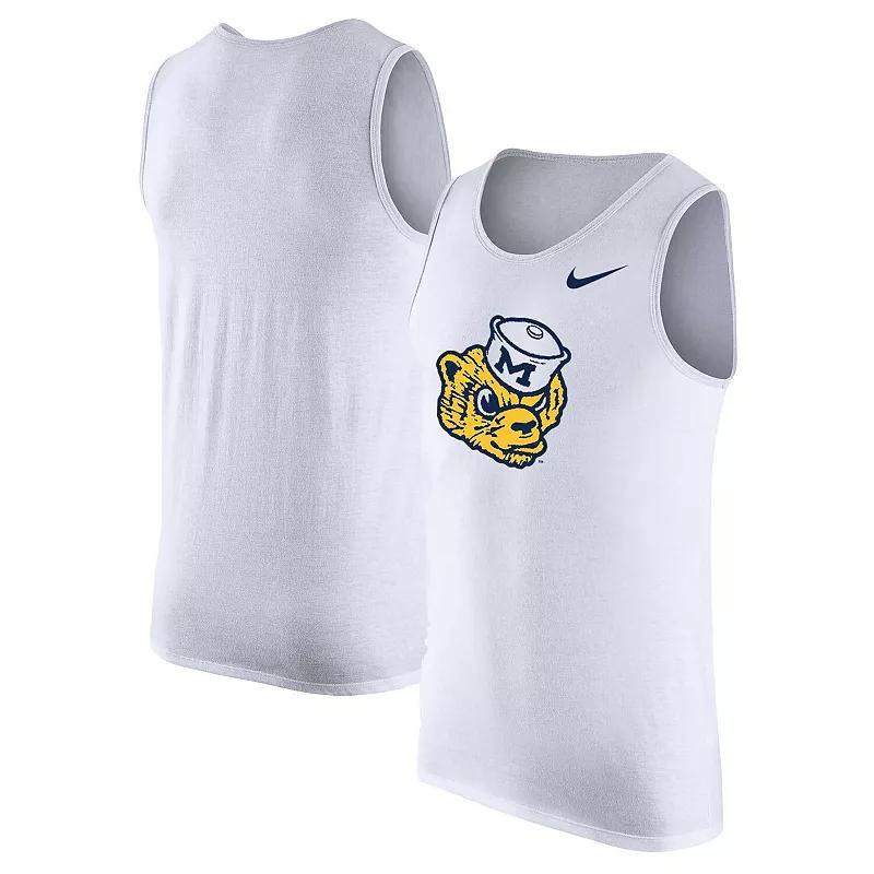 Mens Nike Michigan Wolverines Vintage Logo Performance Tank Top Product Image