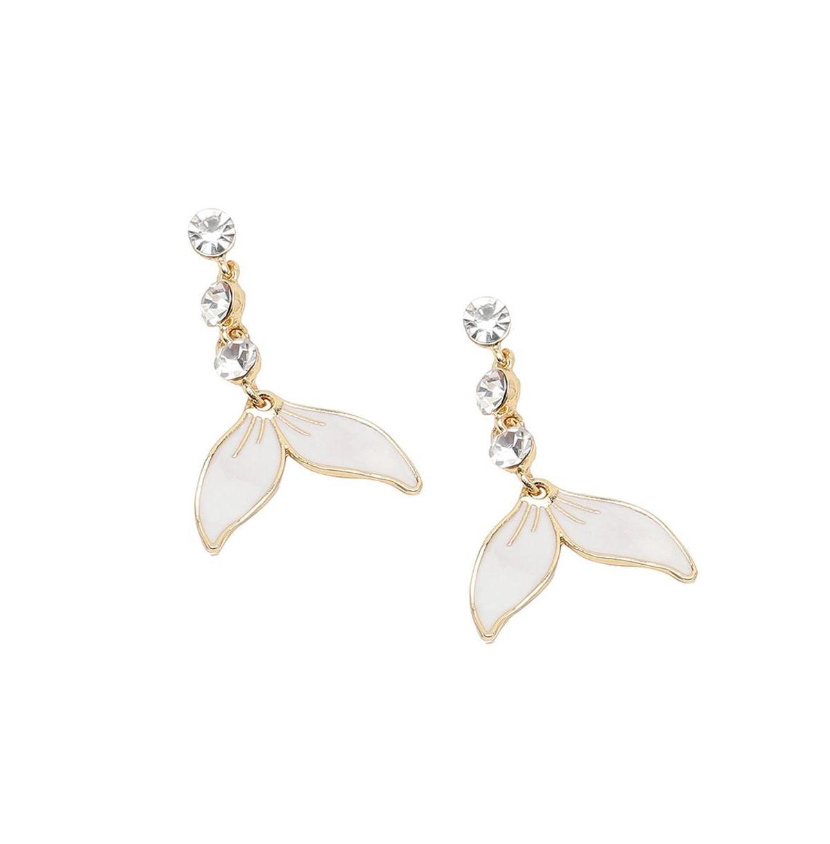 Sohi Womens Petal Drop Earrings Product Image