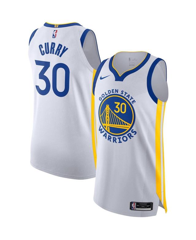 Mens Nike Stephen Curry White Golden State Warriors 2020/21 Authentic Jersey - Association Edition - White Product Image