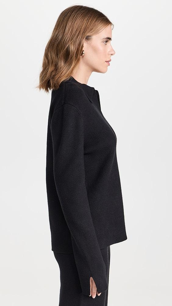 English Factory Polo Collar Knit Sweater | Shopbop Product Image