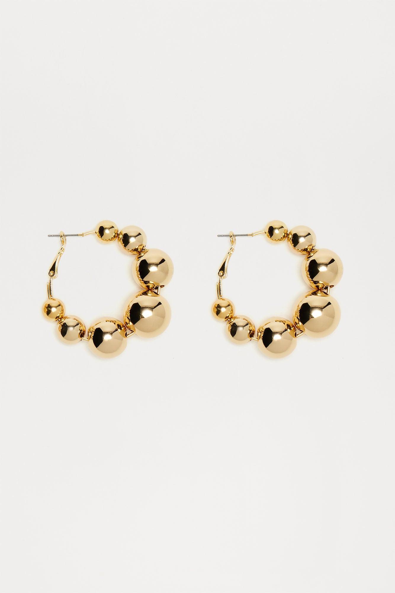 Disco Tech Earrings - Gold Product Image