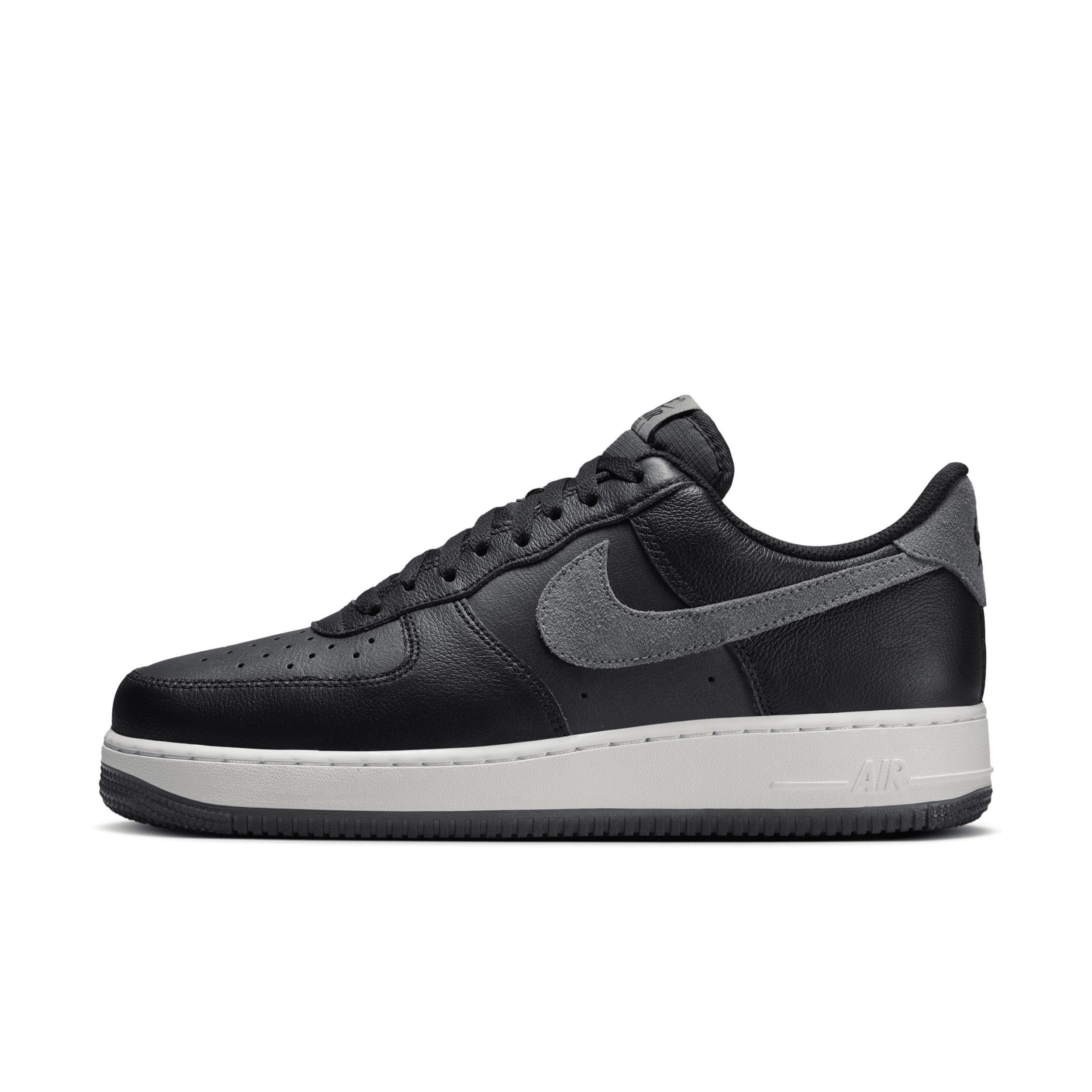 Nike Mens Nike Air Force 1 07 LV8 Remix - Mens Shoes Black/Smoke Grey Product Image