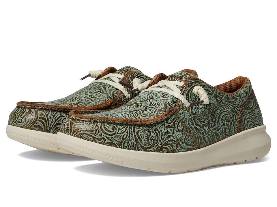 Ariat Hilo (Vintage Turquoise Floral Emboss) Women's Shoes Product Image