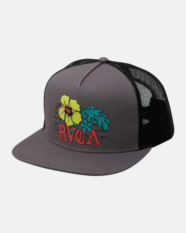 Floral Park Trucker Hat - Dark Grey Product Image