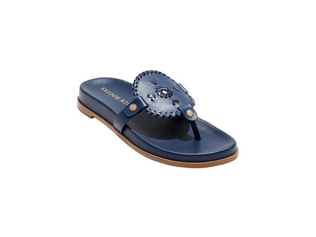 Jack Rogers Collins Casual - Leather (Midnight) Women's Sandals Product Image