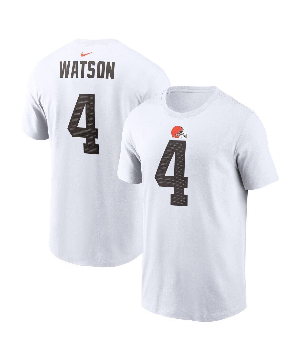 Mens Nike Deshaun Watson White Cleveland Browns Player Name & Number T-shirt Product Image