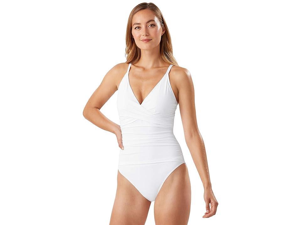 Tommy Bahama Pearl Solid Tummy Control One Piece Swimsuit Product Image