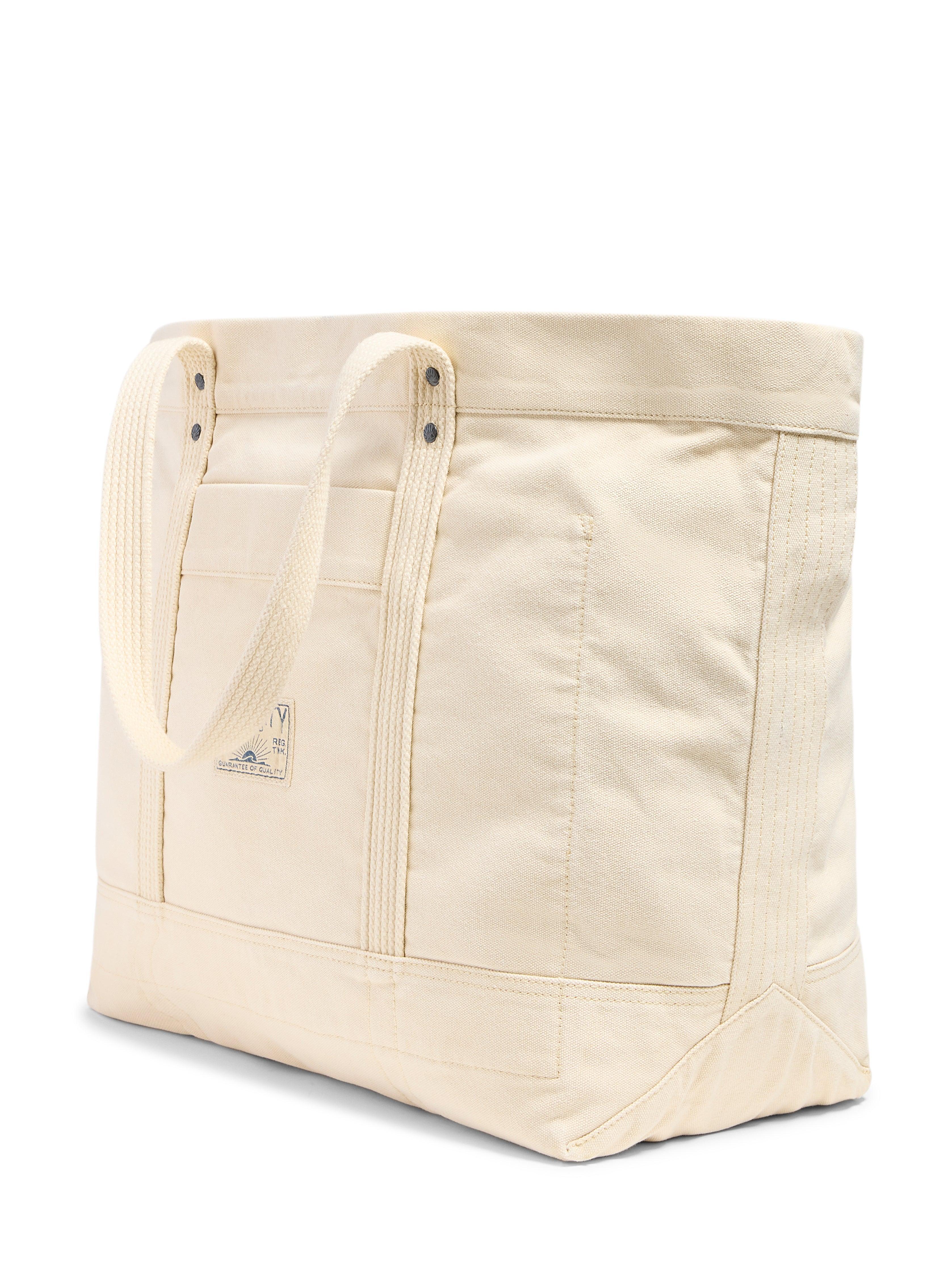 Large Sunwashed Canvas Tote - Ecru Female Product Image