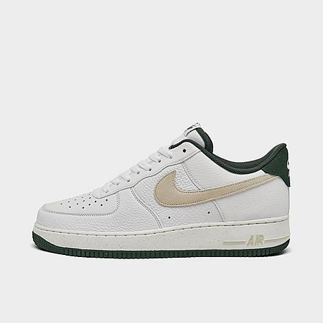 Nike Mens Nike Air Force 1 07 LV8 COB - Mens Shoes White/Green Product Image