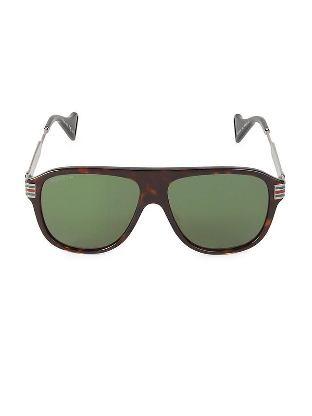 Mens 57MM Square Sunglasses Product Image