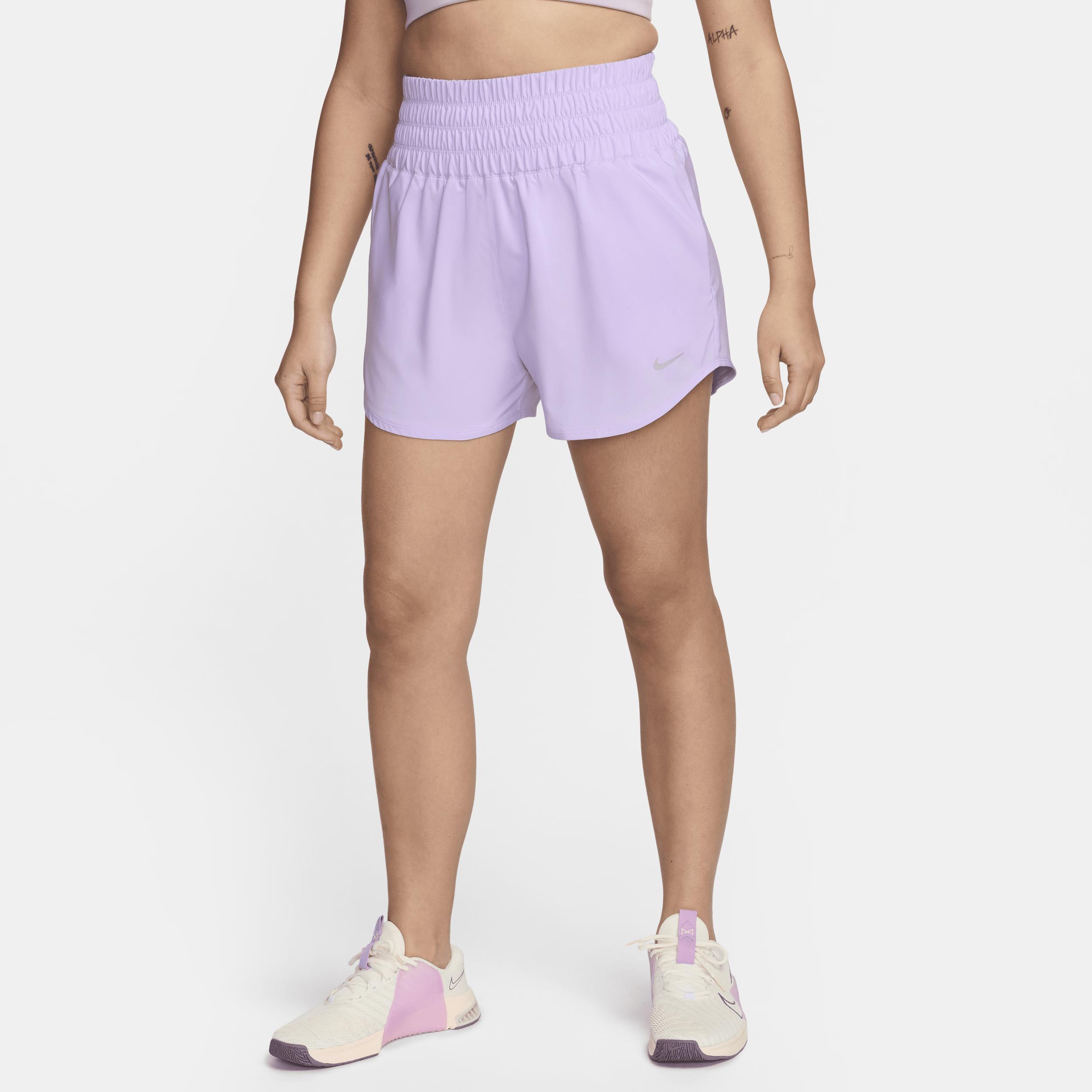 Nike Women's One Dri-FIT Ultra High-Waisted 3" Brief-Lined Shorts Product Image