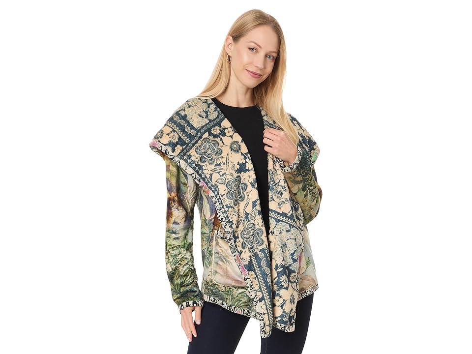 Johnny Was Joan Sherpa Jacket (Rawi Scarf Print) Women's Jacket Product Image