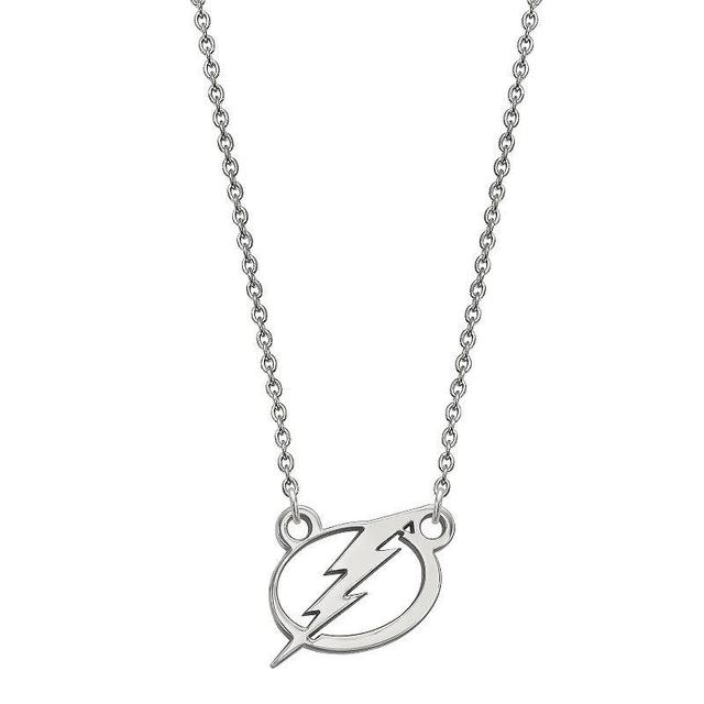 LogoArt Sterling Silver Tampa Bay Lightning Small Logo Necklace, Womens Product Image