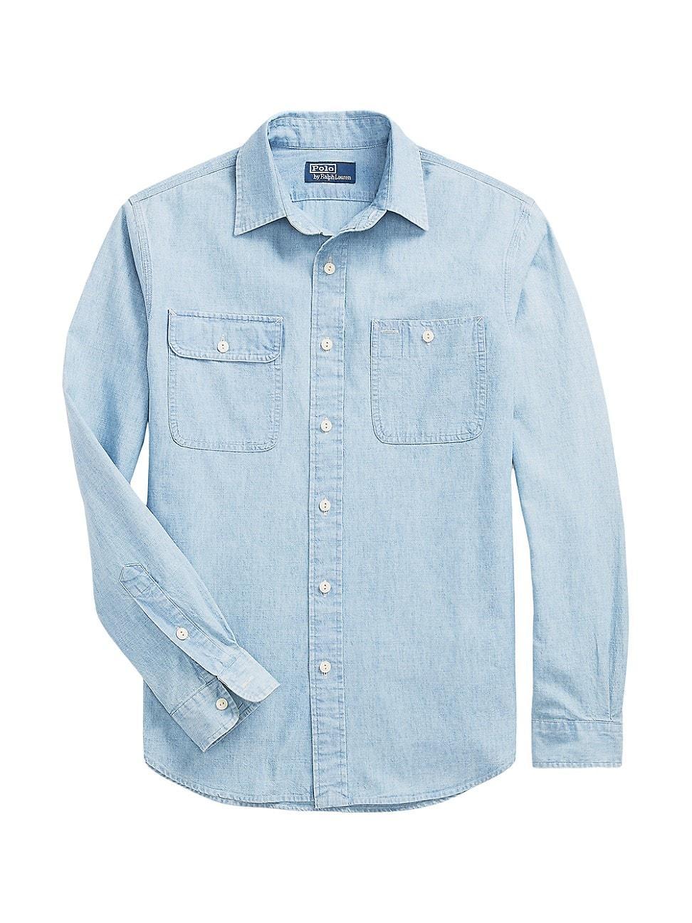 Mens Chambray Sport Shirt Product Image