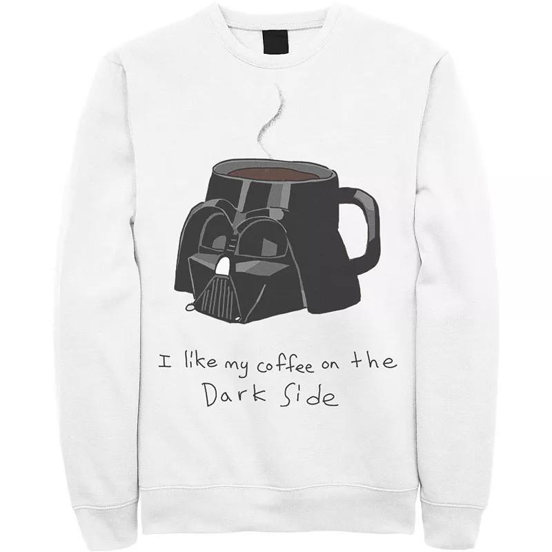 Mens Star Wars Darth Vader Mug I Like My Coffee On The Dark Side Sweatshirt Athletic Grey Product Image