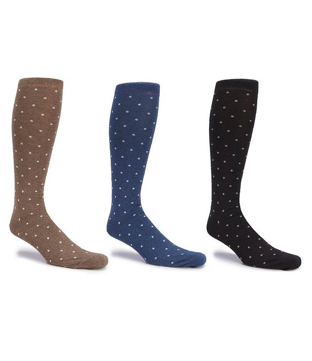 Gold Label Roundtree & Yorke Patterned Assorted Over-the-Calf Dress Socks 3-Pack Product Image