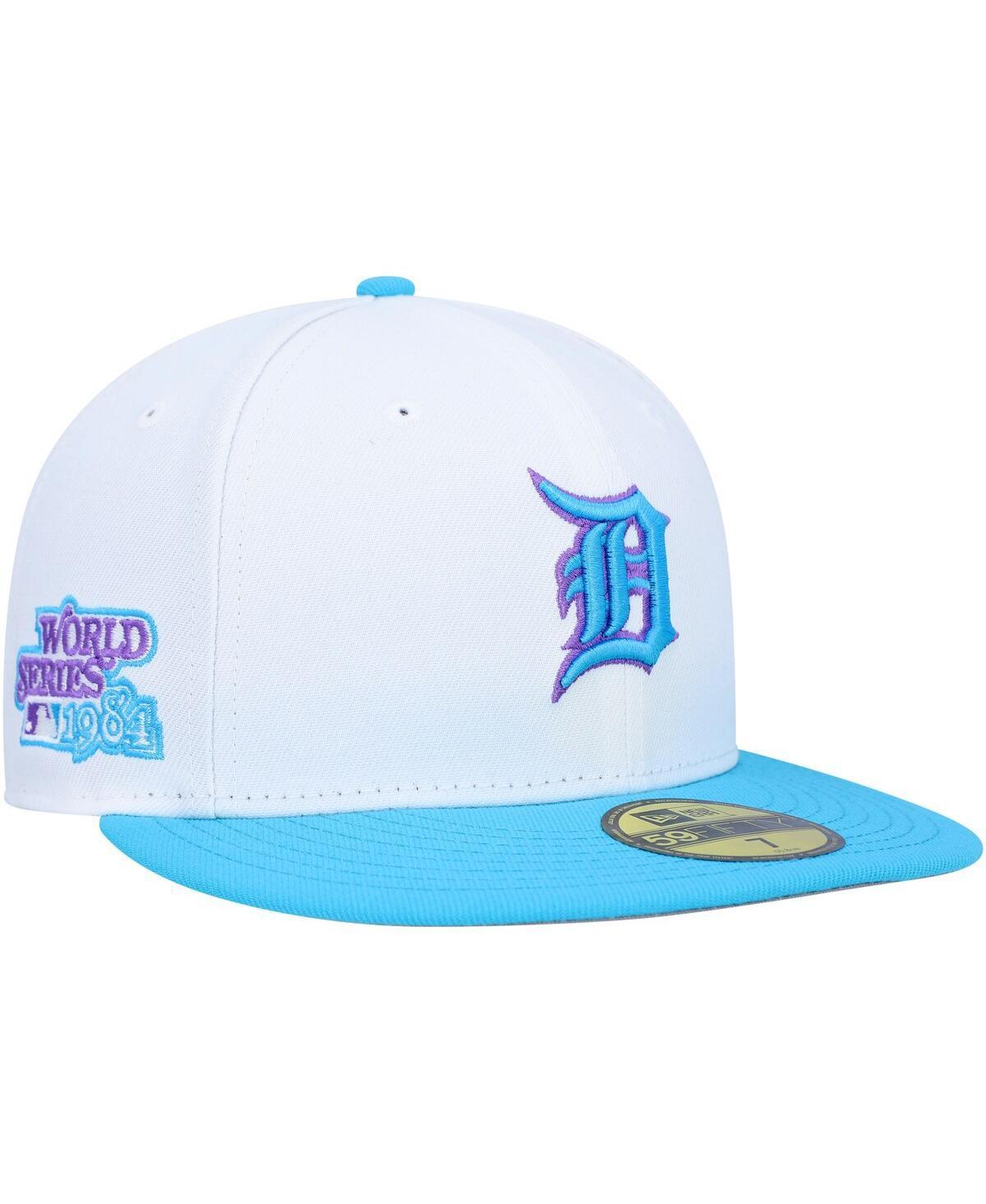 Mens New Era White Detroit Tigers 1984 World Series Vice 59FIFTY Fitted Hat Product Image