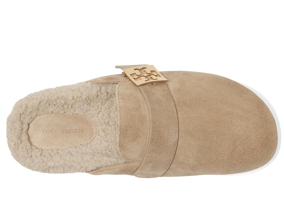 Tory Burch Mellow Shearling Mule (Noisette/Taupe) Women's Flat Shoes Product Image