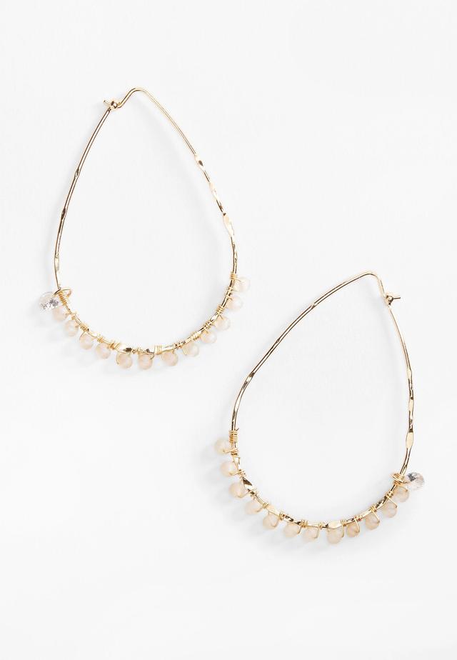 Beaded Teardrop Earrings Product Image