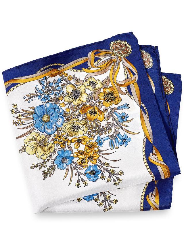 Floral Silk Pocket Square Product Image