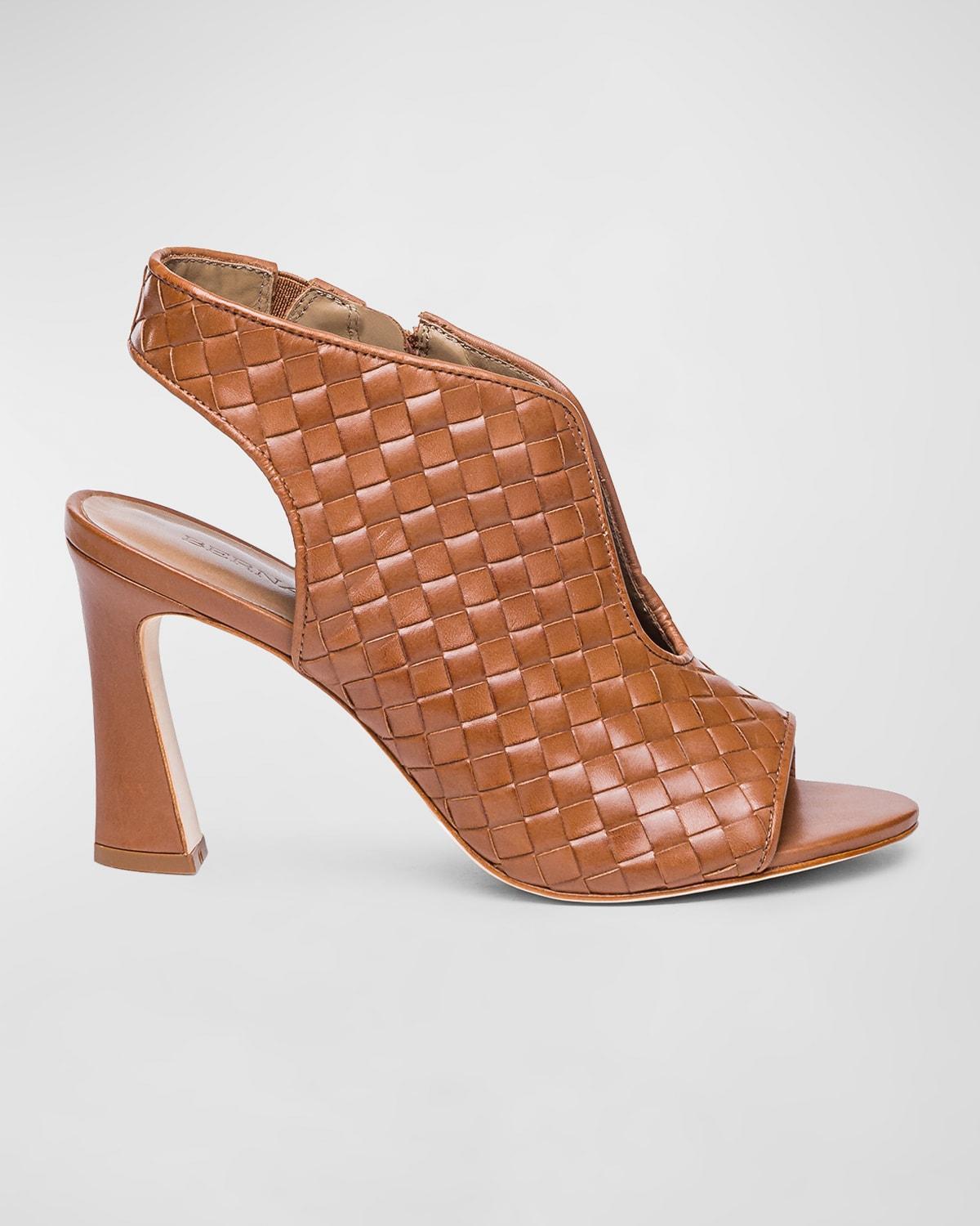 BERNARDO FOOTWEAR Leonora Woven Peep Toe Pump Product Image