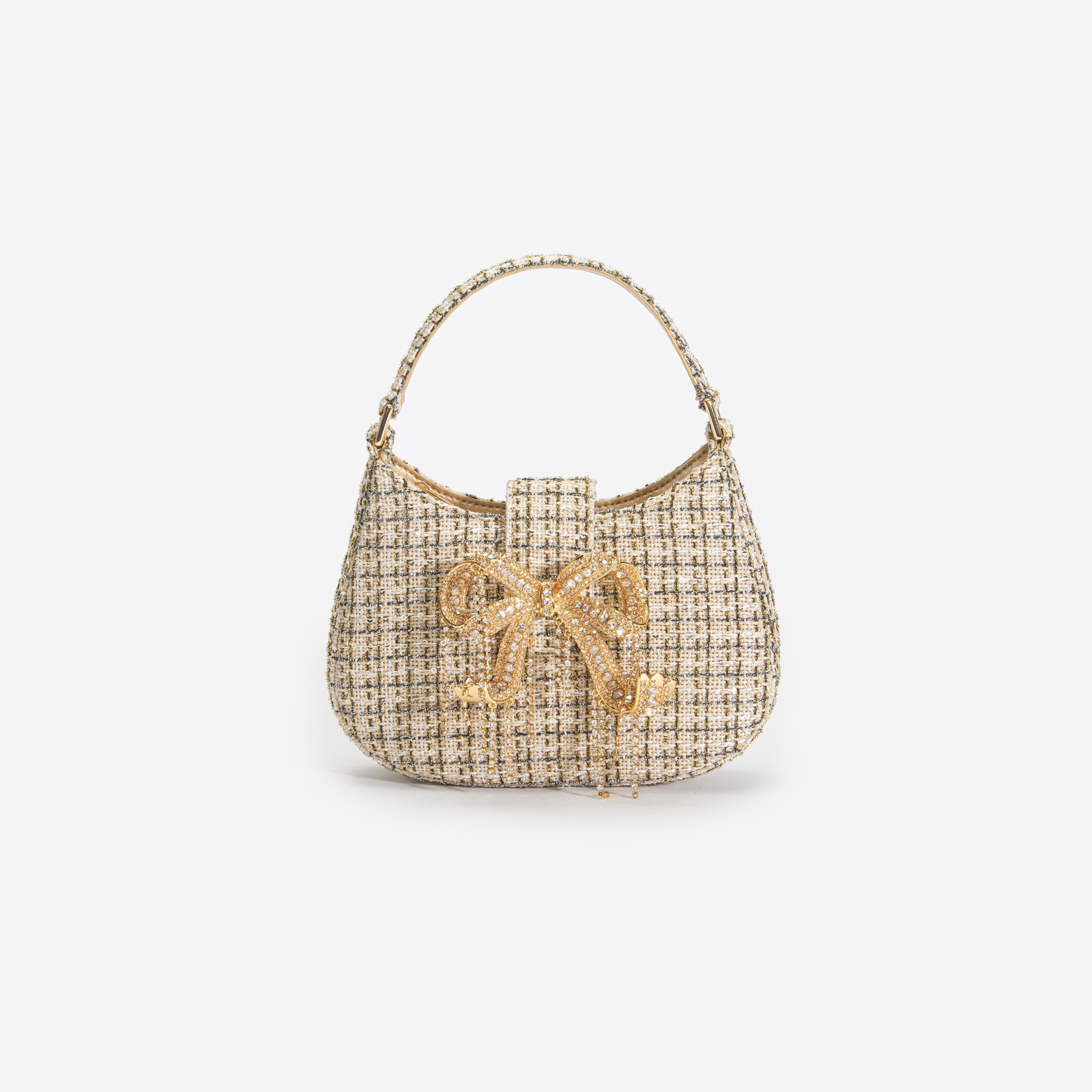 Gold Boucle Crescent Bag product image