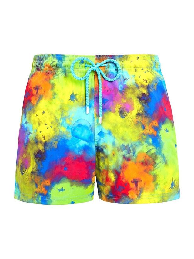 Mens Holi Party SPX Tie-Dye Swim Shorts - Blue Batik Multi - Size XL Product Image