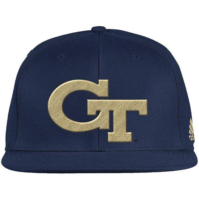 Mens adidas Georgia Tech Yellow Jackets Team On-Field Baseball Fitted Hat Blue Product Image