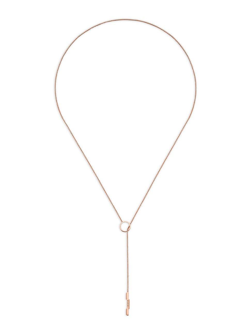 Womens Link To Love 18K Yellow Gold Lariat Necklace Product Image