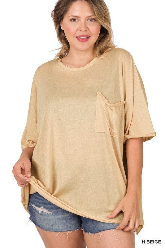 Marsha Tri-Blend Oversized T-Shirt - Plus Only Product Image