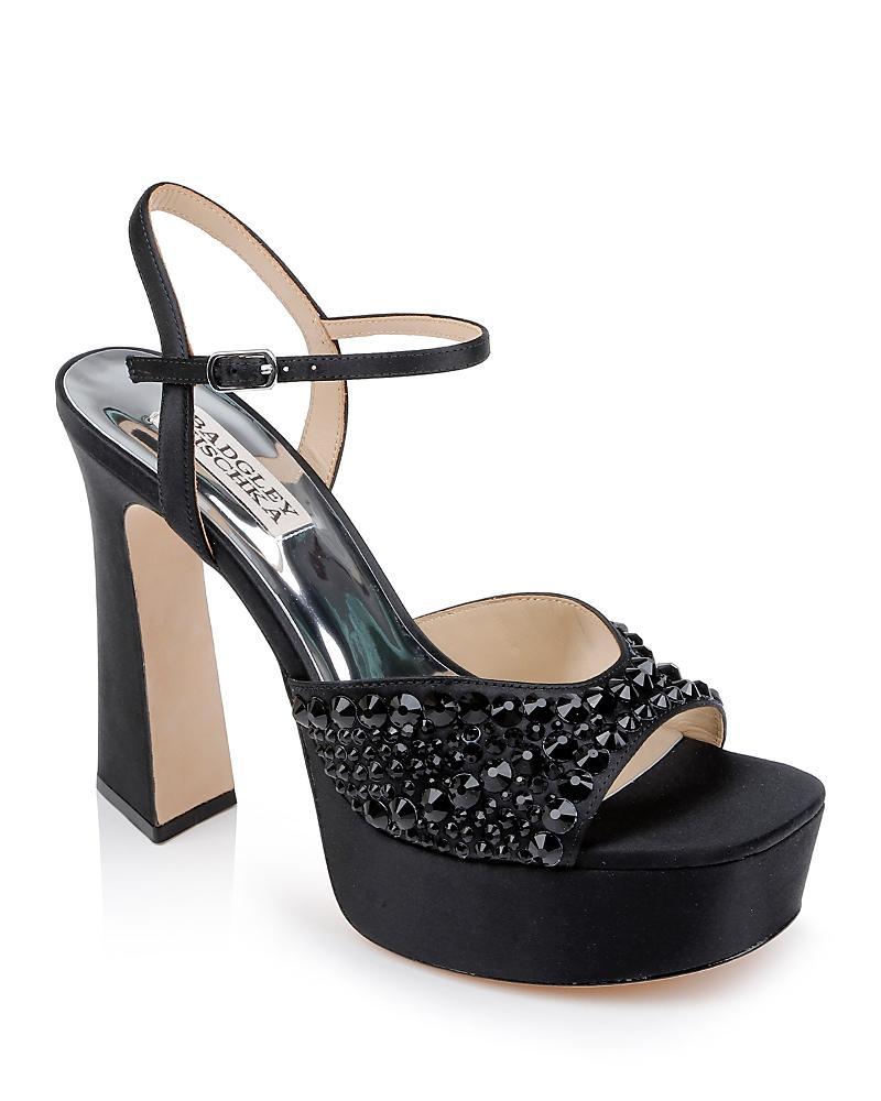 Badgley Mischka Womens Bryleigh Embellished Platform Sandals Product Image