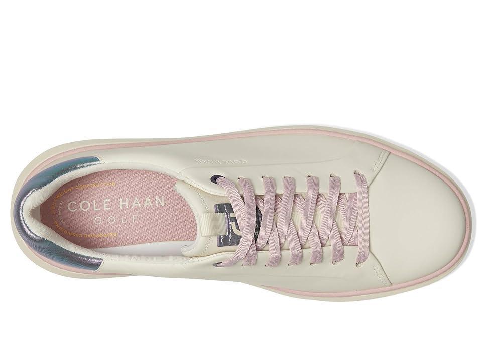 Cole Haan GrandPro Topspin Golf (Ivory/Mauve Shadows/Ivory) Women's Shoes Product Image