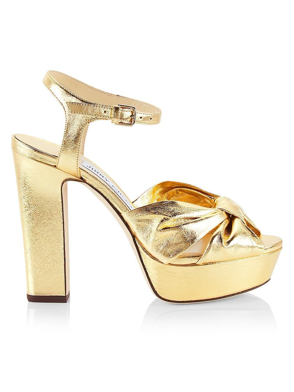 Womens Heloise 120MM Metallic Platform Sandals Product Image