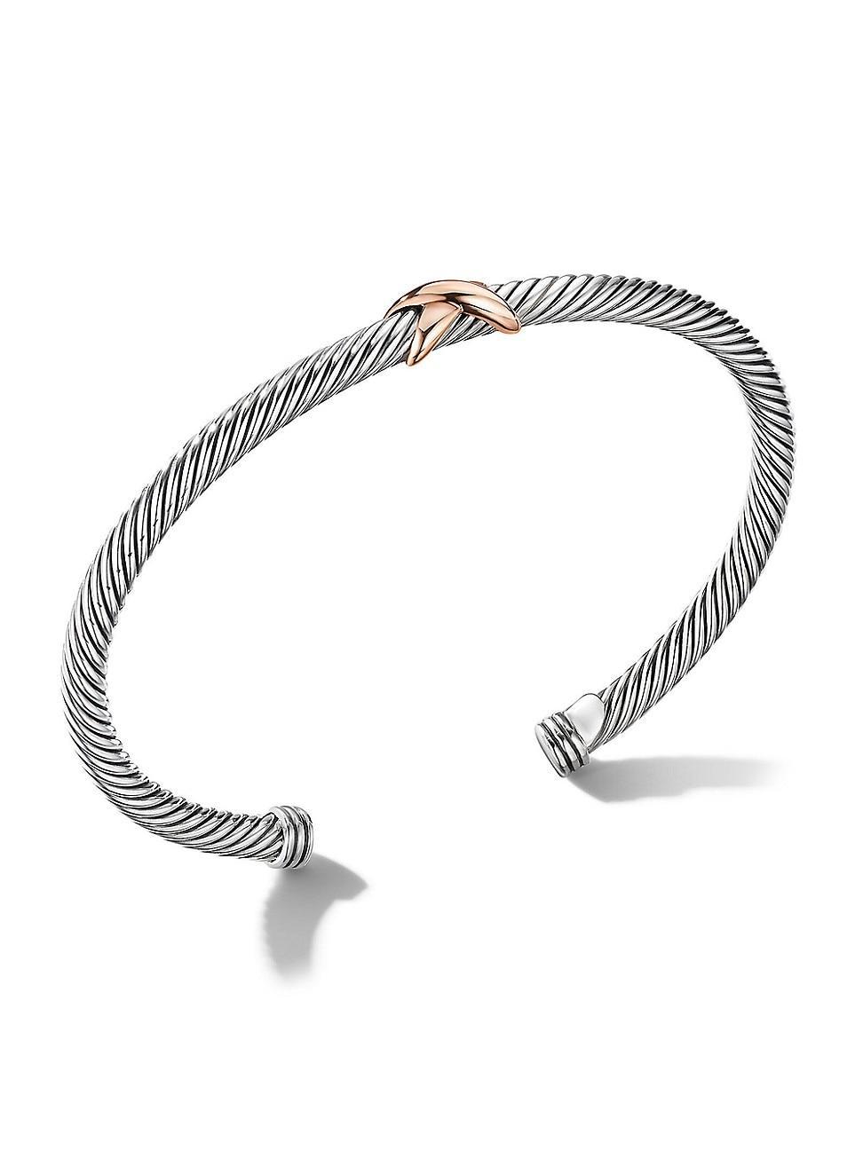 Womens X Station Bracelet with 18K Rose Gold Product Image