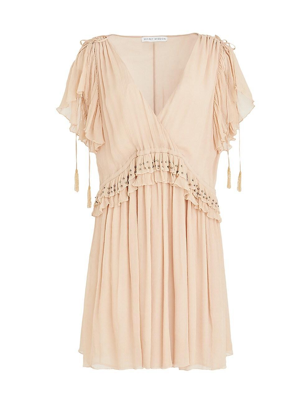 Womens Cher Tassel Georgette Dress Product Image