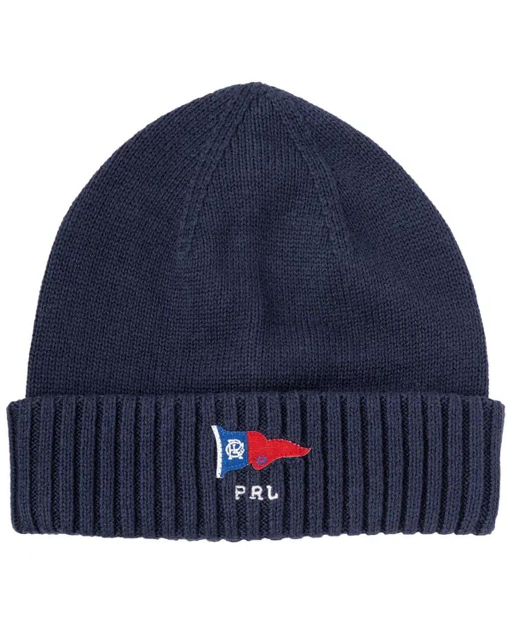 POLO RALPH LAUREN Men's Pennant Beanie In Newport Navy Product Image