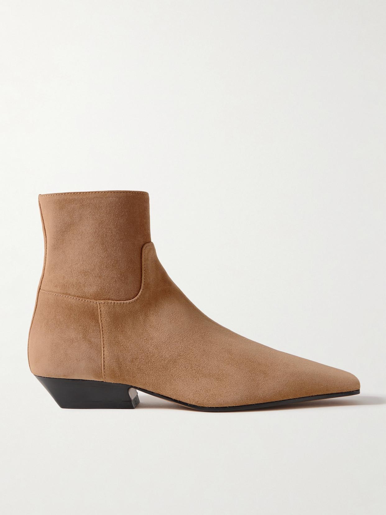 KHAITE Marfa Boots In Brown Product Image