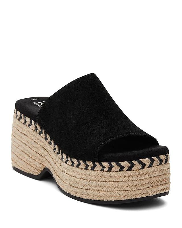 TOMS Lailam Espadrille Platform Slide Sandal Product Image