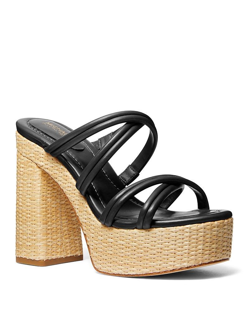 Michael Kors Womens Corrine Strappy Espadrille Platform Sandals Product Image