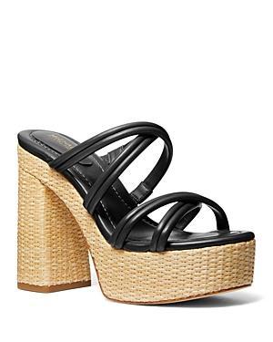 Michael Kors Womens Corrine Strappy Espadrille Platform Sandals Product Image